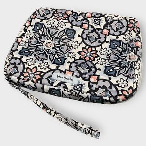 Vera Bradley Lisbon Medallion Lighten Up Wipes Pouch Blue Makeup Travel Bag New